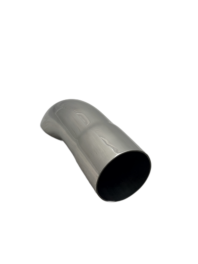 2.25 inch Mirror Polished Single 304 Stainless Steel Turn Down Exhaust Tail Pipe - PE57TDW