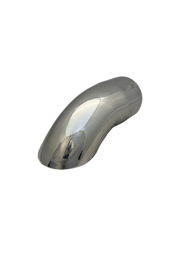 2.99 inch (76mm) (OD) Mirror Polished Single 304 Stainless Steel Turn Down Exhaust Tail Pipe - PE76TDW