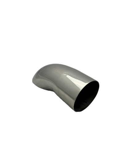 3 inch Mirror Polished Single 304 Stainless Steel Turn Down Exhaust Tail Pipe - PE76TDW
