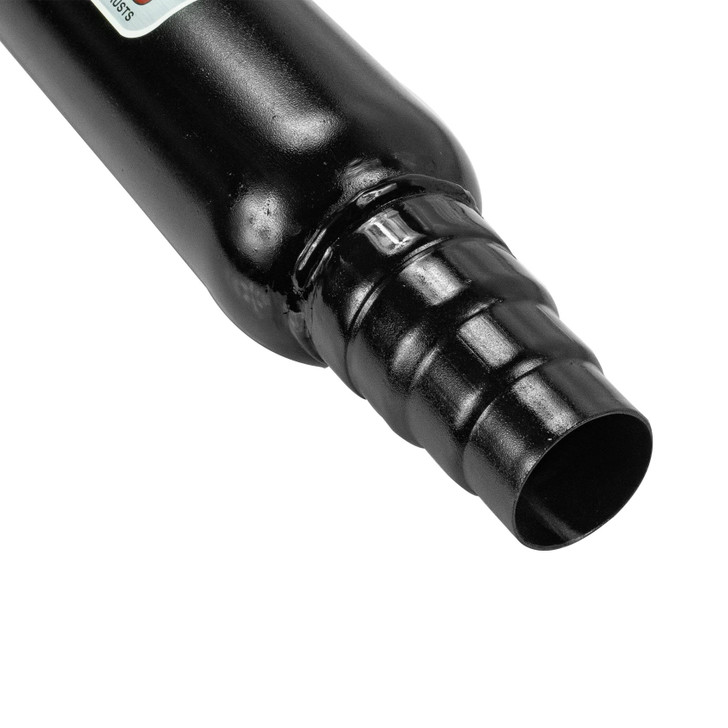 PRO Bomb Universal back box tail pipe exhaust In Gloss Black or Cherry Red Color