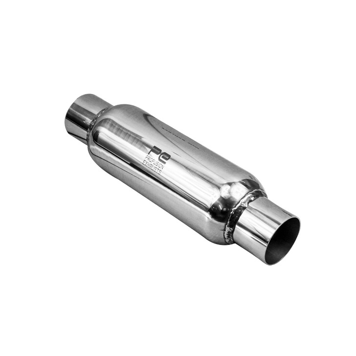 2.25" 57mm 3.5" Round x 9" Profusion 304 Stainless Exhaust Silencer Resonator