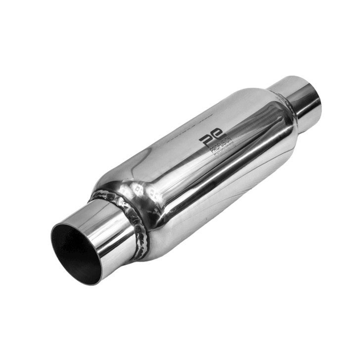 2.25" 57mm 3.5" Round x 9" Profusion 304 Stainless Exhaust Silencer Resonator