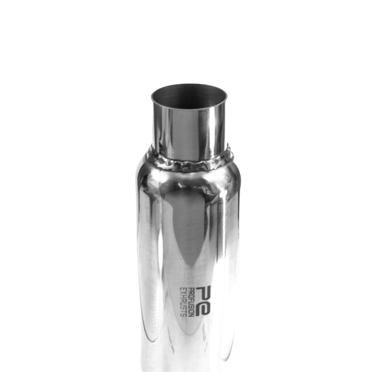 2.5" 63mm 3.5" Round x 9" Profusion 304 Stainless Exhaust Silencer Resonator