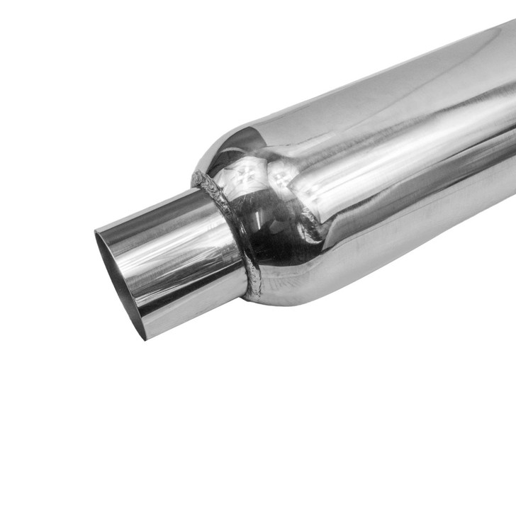 3" 76mm 3.5" Round 18" Profusion 304 Stainless Steel Exhaust Silencer Resonator