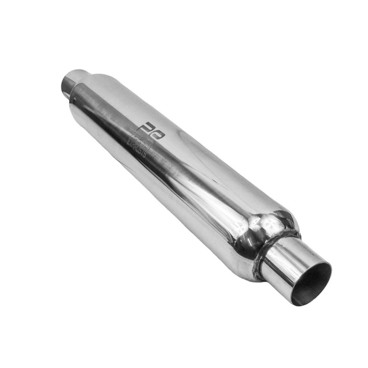 3" 76mm 3.5" Round 18" Profusion 304 Stainless Steel Exhaust Silencer Resonator