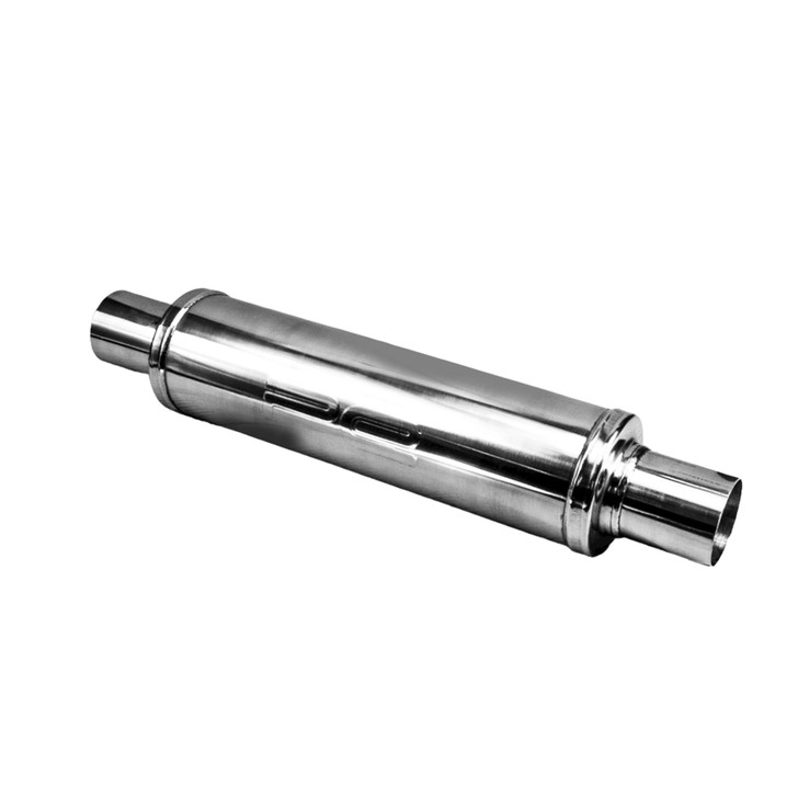 2.5" 63mm 4" Round 14" Profusion 304 Stainless Steel Exhaust Silencer Resonator