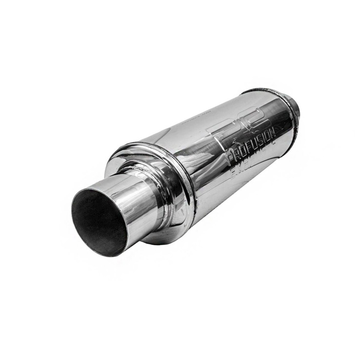 3" 76mm 5" Round x 14" Profusion 304 Stainless Steel Exhaust Silencer Resonator