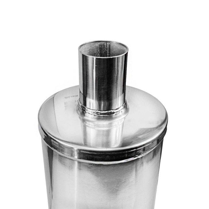 2.5" 63mm 6" Round x 14" Profusion 304 Stainless Steel Exhaust Silencer Muffler