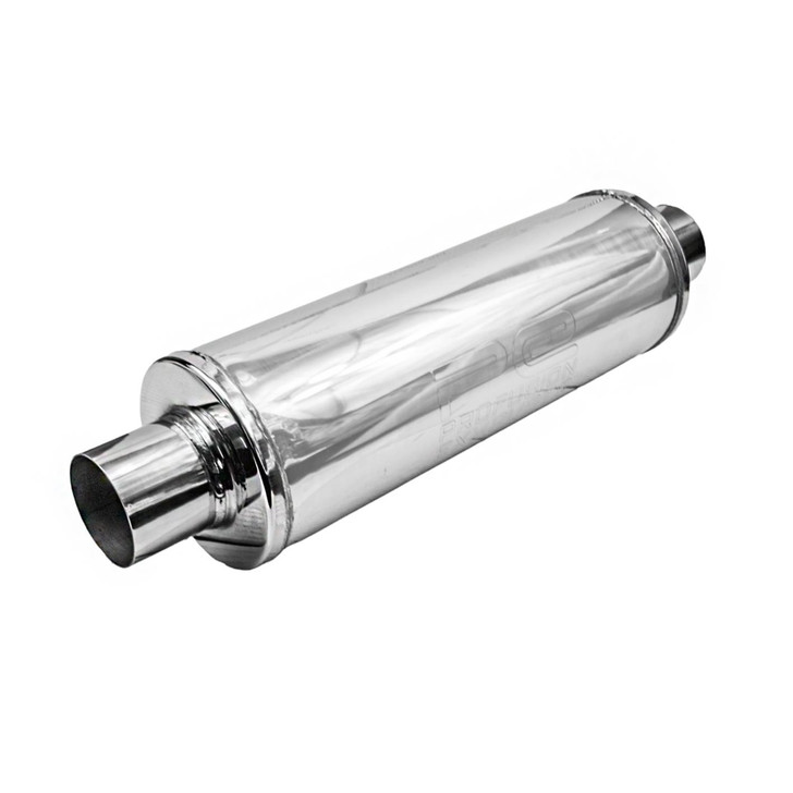3" 76mm 6" Round x 18" Profusion 304 Stainless Steel Exhaust Silencer Muffler