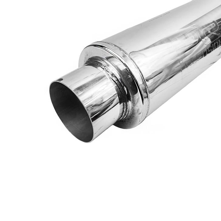 3" 76mm 6" Round x 14" Profusion 304 Stainless Steel Exhaust Silencer Muffler