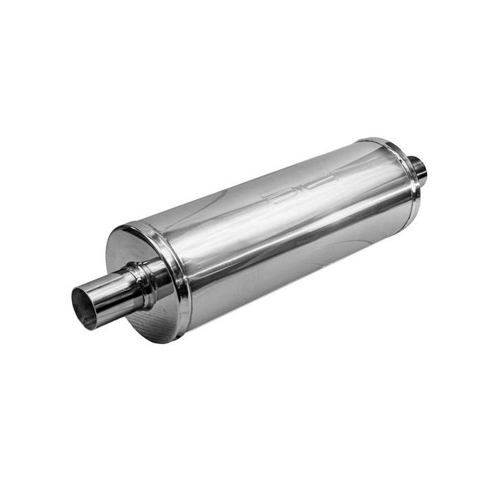 2" 51mm 6" Round x 18" Profusion 304 Stainless Steel Exhaust Silencer Muffler