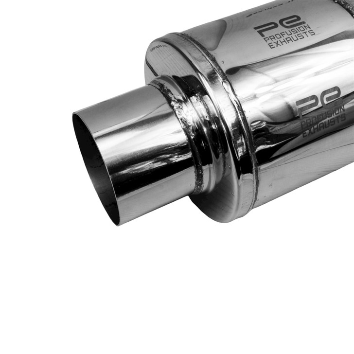 4" 101mm 6" Round x 6" Profusion 304 Stainless Steel Exhaust Silencer Muffler