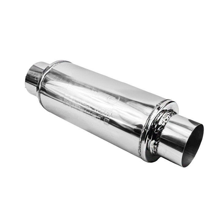4" 101mm 6" Round x 14" Profusion 304 Stainless Steel Exhaust Silencer Muffler