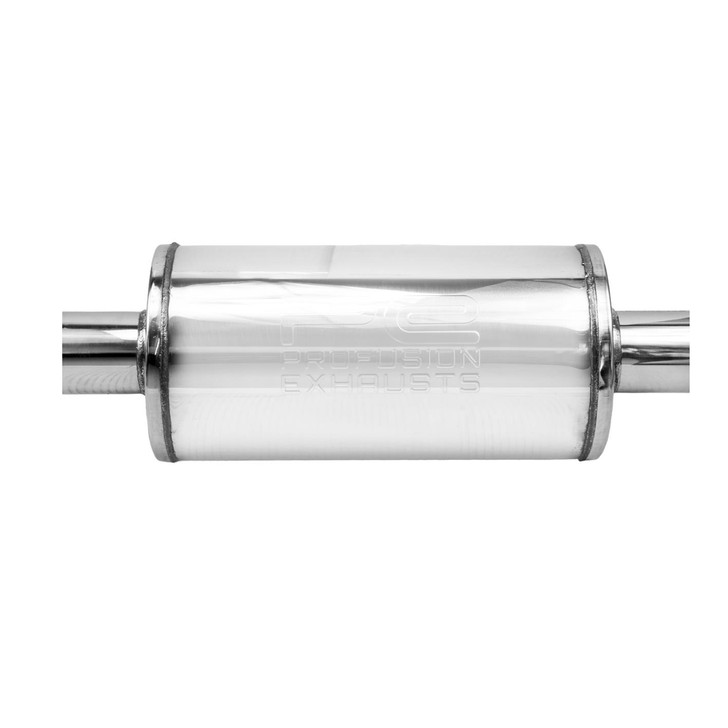 3" 76mm 7" Round x 14" Profusion 304 Stainless Steel Exhaust Silencer Muffler