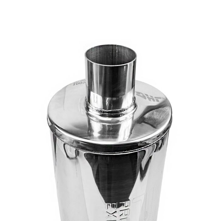 2.5" 63mm 7" Round x 14" Profusion 304 Stainless Steel Exhaust Silencer Muffler