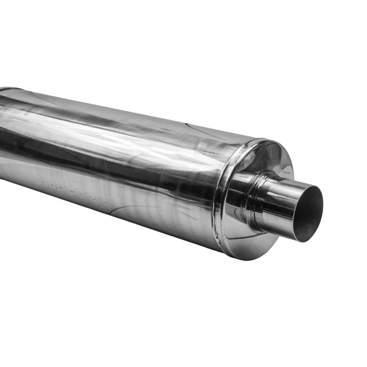 4" 101mm 7" Round x 30" Profusion 304 Stainless Steel Exhaust Silencer Muffler