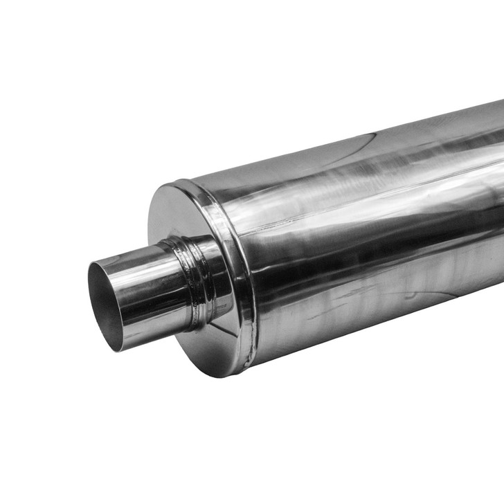5" 127mm 7" Round x 24" Profusion 304 Stainless Steel Exhaust Silencer Muffler