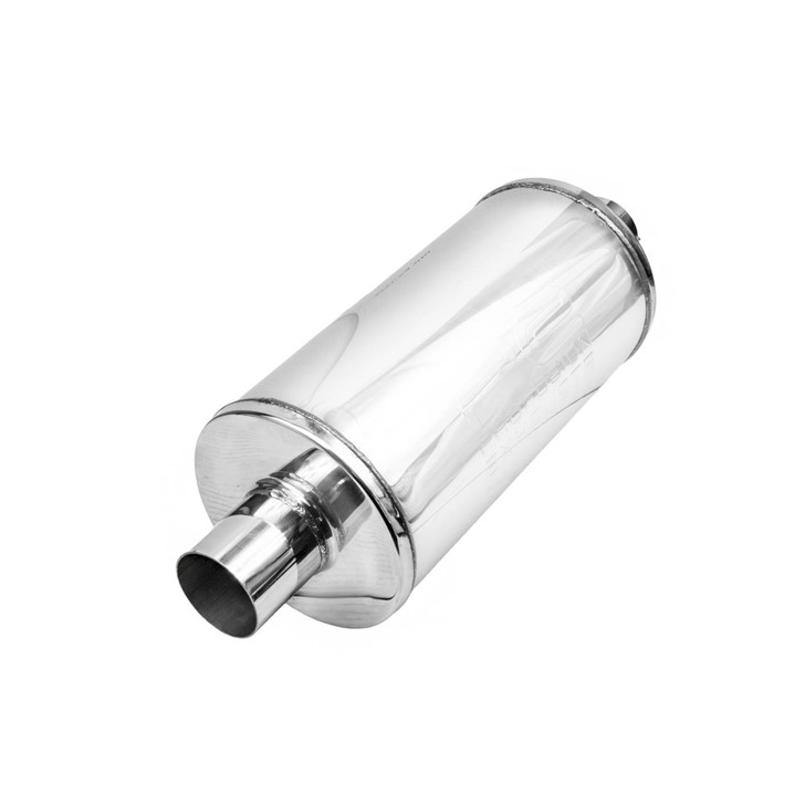 2" 51mm 7" Round x 14" Profusion 304 Stainless Steel Exhaust Silencer Muffler