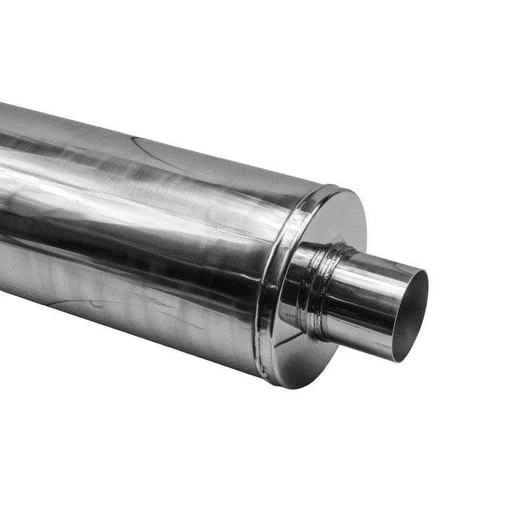 3" 76mm 7" Round x 24" S/D Profusion 304 Stainless Steel Exhaust Silencer