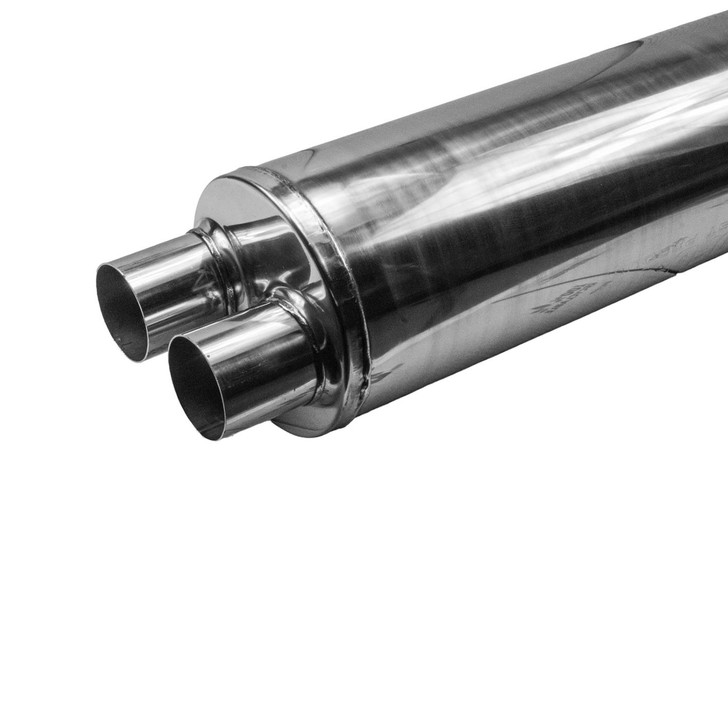 3" 76mm 7" Round x 24" S/D Profusion 304 Stainless Steel Exhaust Silencer