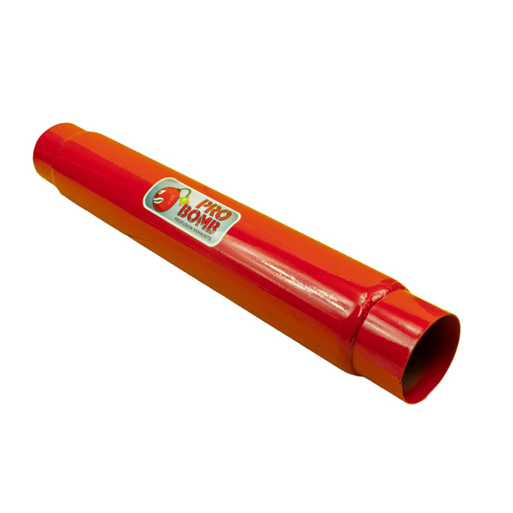 3" 76mm 3.5" Round x 18" Pro Bomb Glass Pack Exhaust Silencer Cherry Red