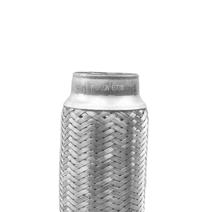 57mm x 200mm Weld On Stainless Steel Exhaust Joint Repair Flexi Tube Pipe