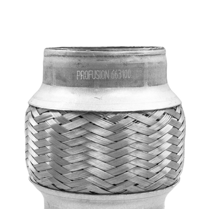 63mm x 100mm Weld On Stainless Steel Exhaust Joint Repair Flexi Tube Pipe