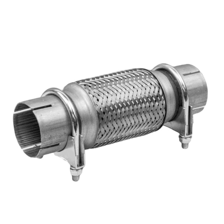 63mm x 250mm Clamp On Exhaust Flexible Joint Repair Flexi Pipe tube Flex