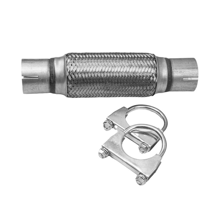 57mm x 300mm Clamp On Exhaust Flexible Joint Repair Flexi Pipe tube Flex