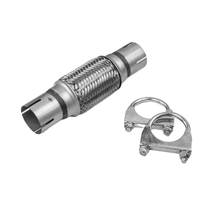 51mm x 250mm Clamp On Exhaust Flexible Joint Repair Flexi Pipe tube Flex