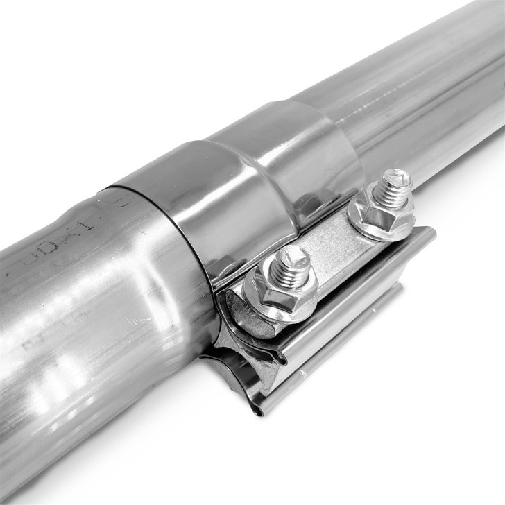 2.5" 63mm 304 Stainless Steel Lap Joint Exhaust Band Coupler Sleeve Clamp