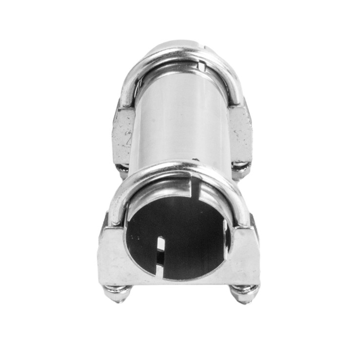 2.17" 55mm 304 Stainless Steel Clamp Exhaust Pipe Joiner Connector Sleeve Repair