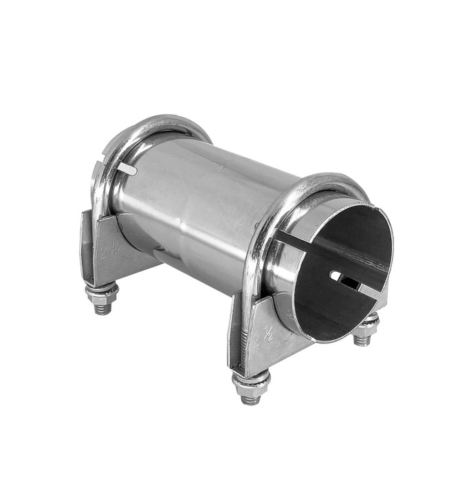 2" 51mm ID 304 Stainless Steel Clamp Exhaust Pipe Joiner Connector Sleeve Repair