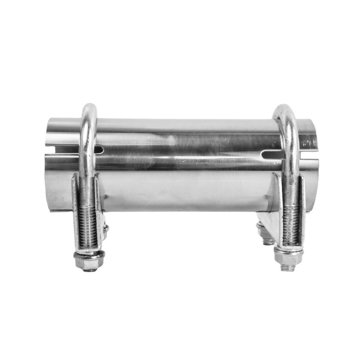 2" 51mm ID 304 Stainless Steel Clamp Exhaust Pipe Joiner Connector Sleeve Repair