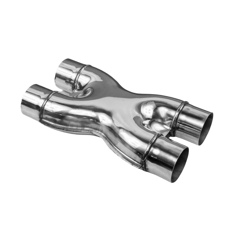 2.25 inch 57mm Profusion Stainless Steel X Pipe Crossover Exhaust