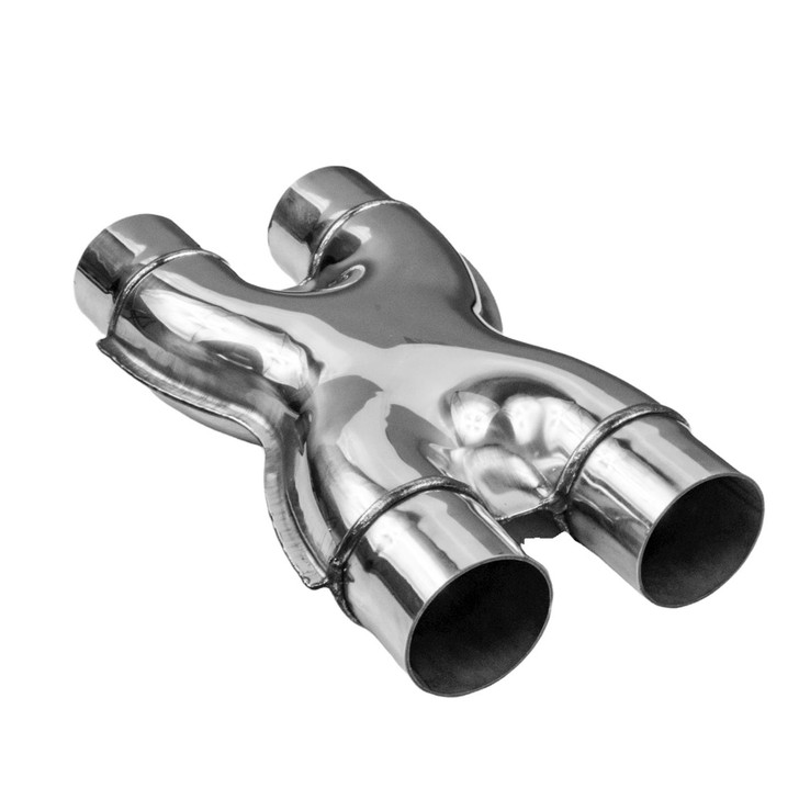 2.25 inch 57mm Profusion Stainless Steel X Pipe Crossover Exhaust