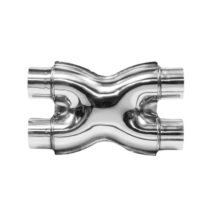 2.25 inch 57mm Profusion Stainless Steel X Pipe Crossover Exhaust