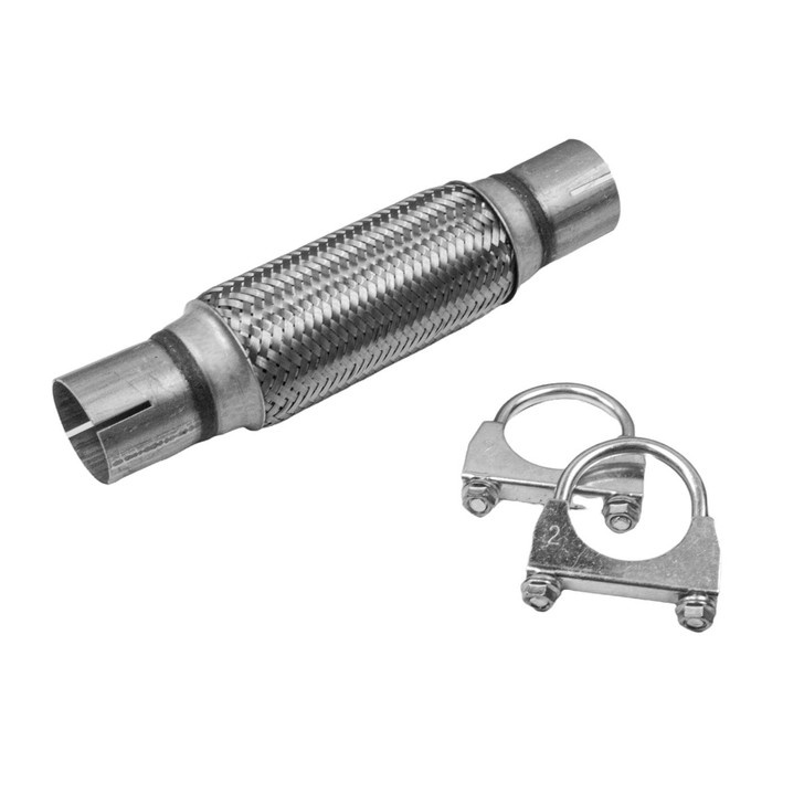 50mm x 300mm Clamp On Exhaust Flexible Joint Repair Flexi Pipe tube Flex