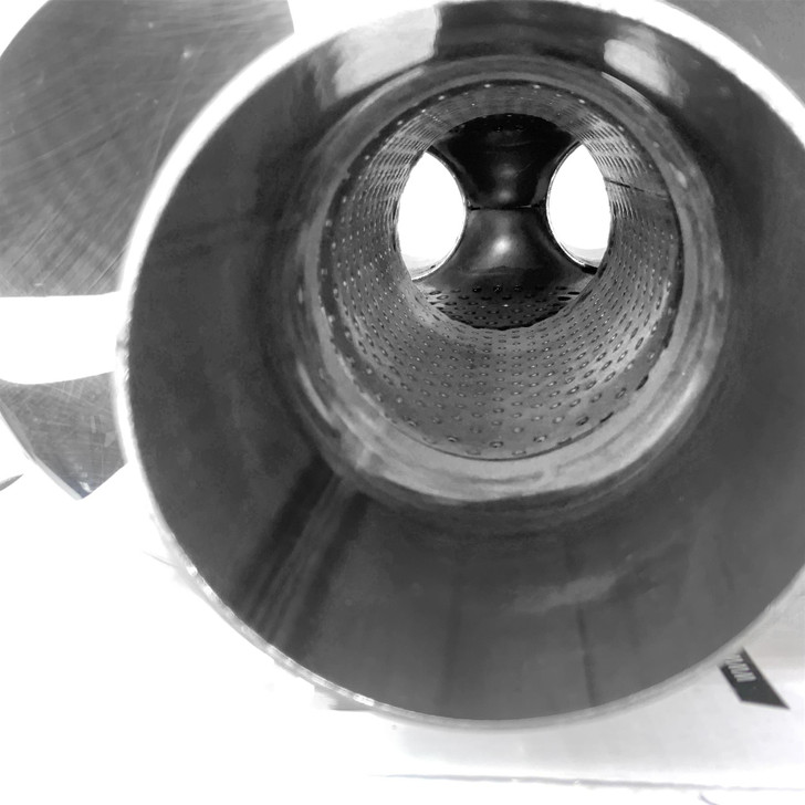 2.25" 57mm 5x 8 Oval x 14" Y Pipe Profusion 304 Stainless Steel Exhaust Silencer