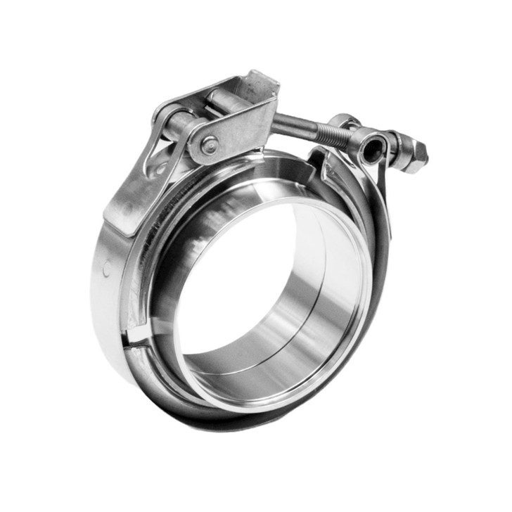 2.5" Inch 63mm Profusion 304 Stainless Steel V-Band Clamp Kit M/F Quick Release