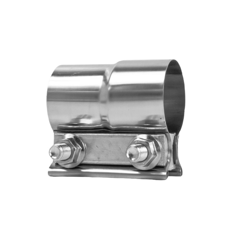 2" 51mm 304 Stainless Steel Lap Joint Exhaust Band Coupler Sleeve Clamp
