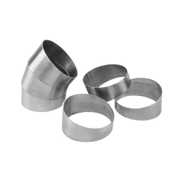 3.5" 89mm Pie Cuts 90 Degree 304 Stainless Steel Exhaust elbow Bend