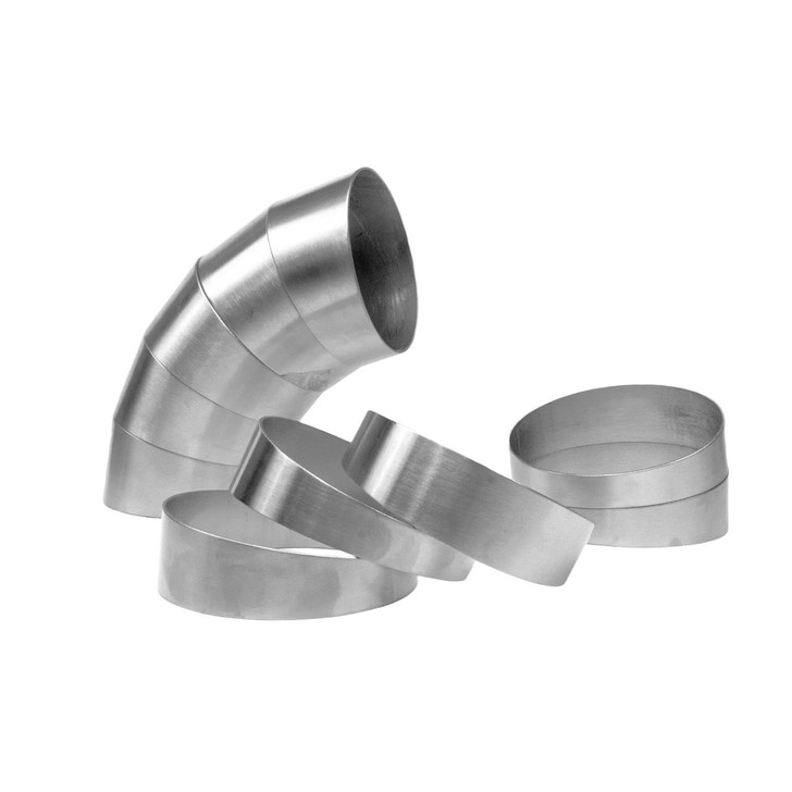 4" 101mm Pie Cuts 45 Degree 304 Stainless Steel Exhaust elbow Bend