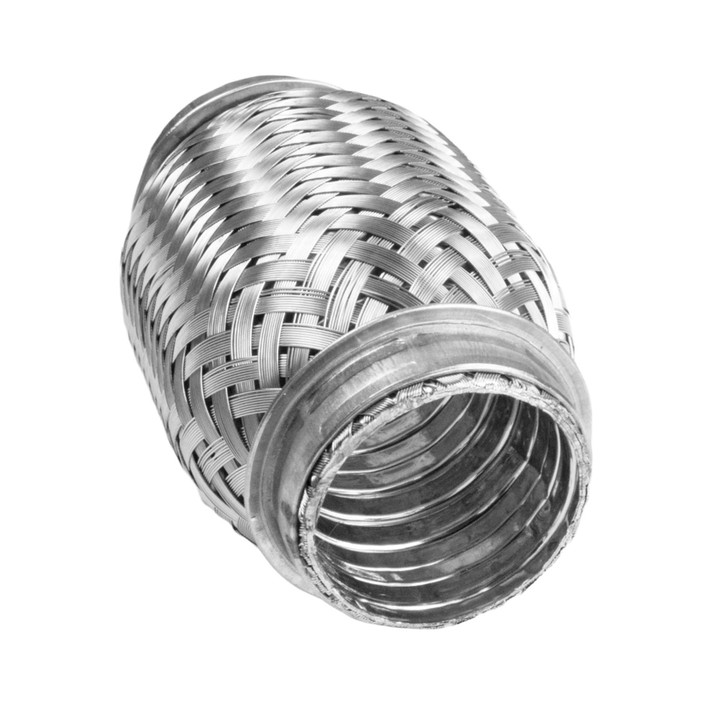 38mm x 100mm Interlock Weld On 304 Stainless Steel Exhaust Turbo Flexi Tube Pipe