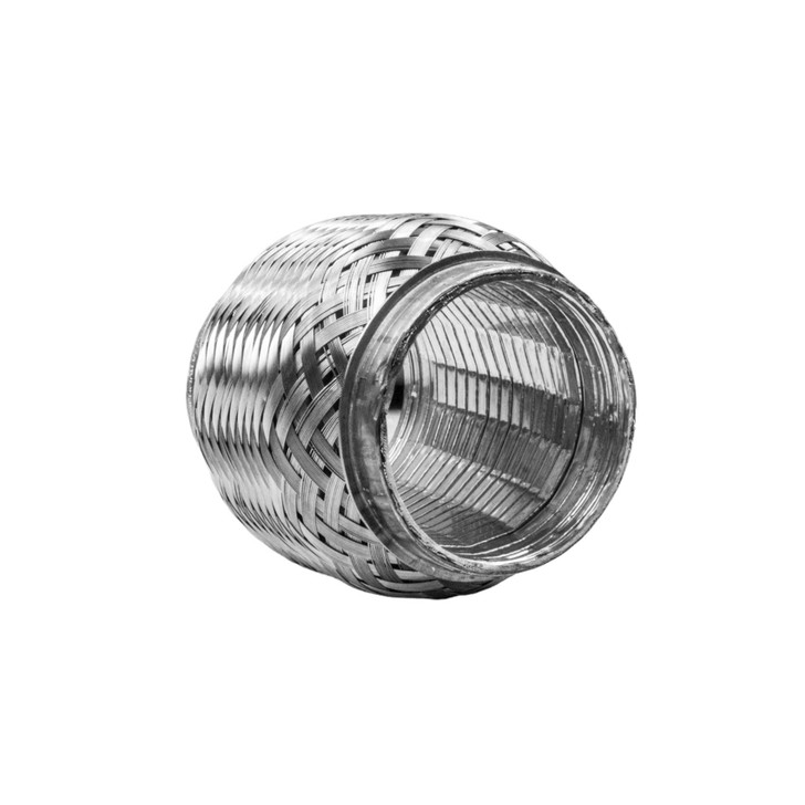 63mm x 100mm Interlock Weld On 304 Stainless Steel Exhaust Turbo Flexi Tube Pipe