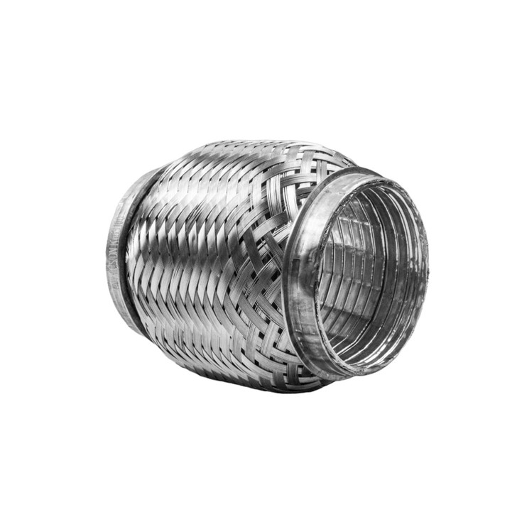 63mm x 100mm Interlock Weld On 304 Stainless Steel Exhaust Turbo Flexi Tube Pipe