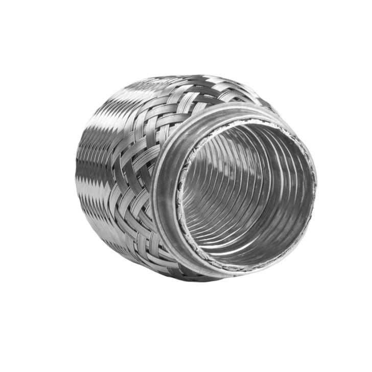 51mm x 100mm Interlock Weld On 304 Stainless Steel Exhaust Turbo Flexi Tube Pipe