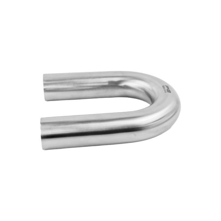 180 Degree  63mm 1.5D Mandrel Exhaust Bend T304 Stainless Steel Long Legs
