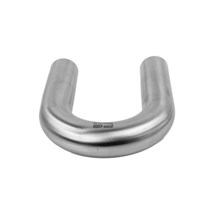 180 Degree  63mm 1.5D Mandrel Exhaust Bend T304 Stainless Steel Long Legs