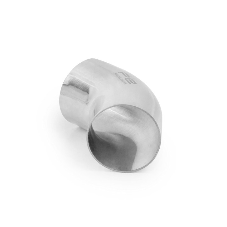 45 degree 2.5" 63mm Tight 1D Mandrel Exhaust Bend T304 Stainless Steel Polished